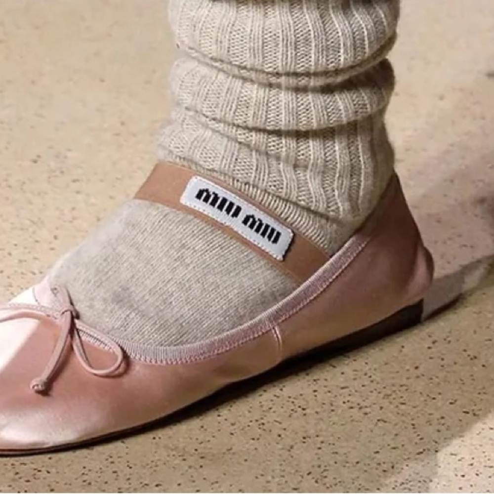 Designer Miu Miu Pink Ballet Flats 
Fits size 7.5/8
Bought in Milan, Italyly